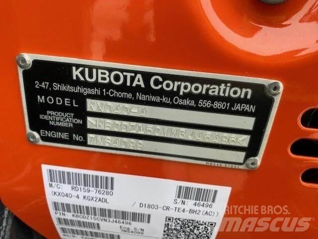 Kubota KX040-4 Mini rýpadlá < 7t