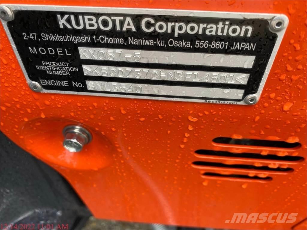 Kubota KX057-5 Pásové rýpadlá