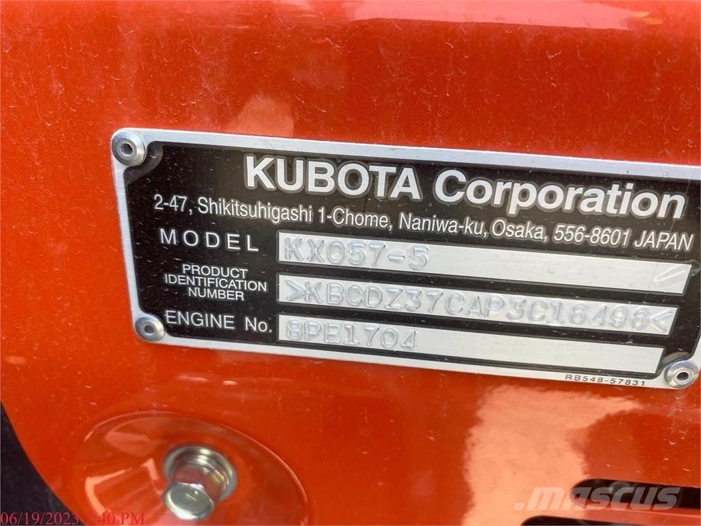 Kubota KX057-5 Pásové rýpadlá
