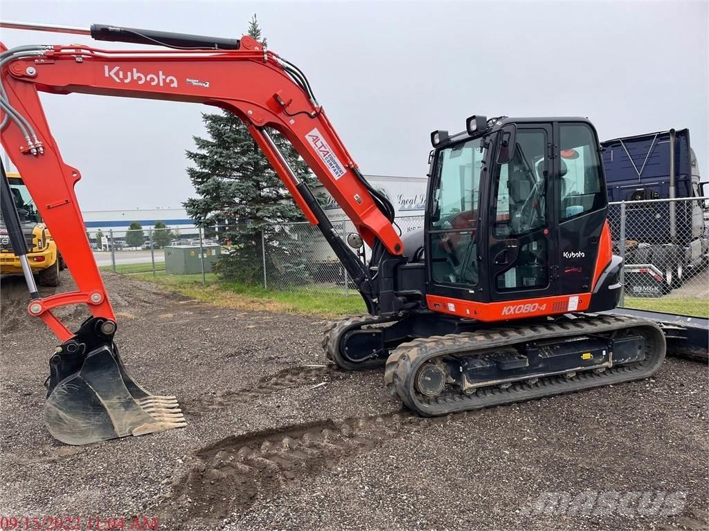 Kubota KX080-4 Pásové rýpadlá
