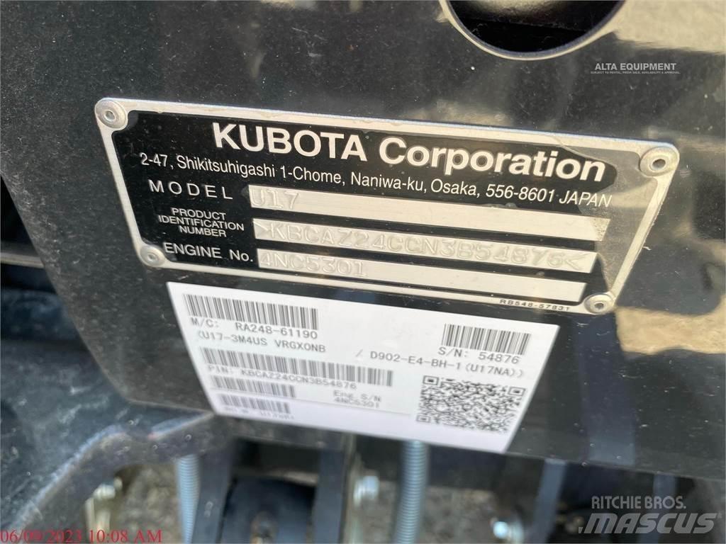 Kubota U17 Mini rýpadlá < 7t