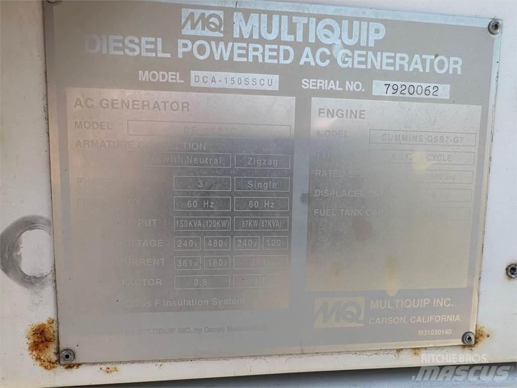 MultiQuip 150 KVA Ostatné generátory