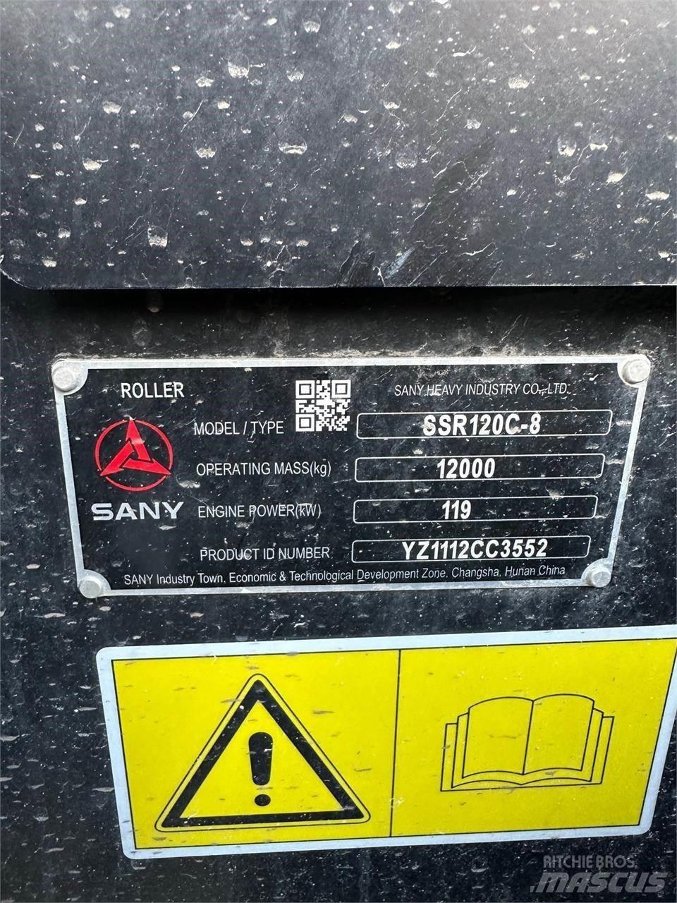 Sany SSR120C-8 Tandemové valce