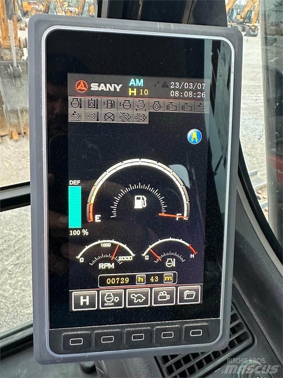 Sany SY225C Pásové rýpadlá