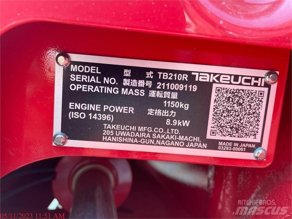 Takeuchi TB210R Mini rýpadlá < 7t
