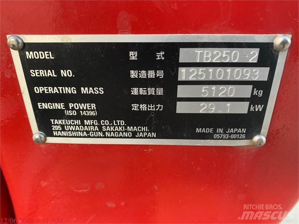 Takeuchi TB250-2 Mini rýpadlá < 7t