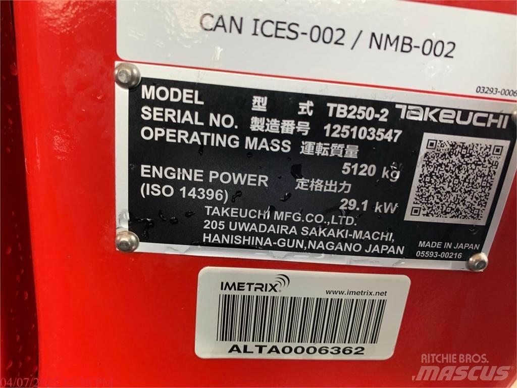 Takeuchi TB250-2 Mini rýpadlá < 7t