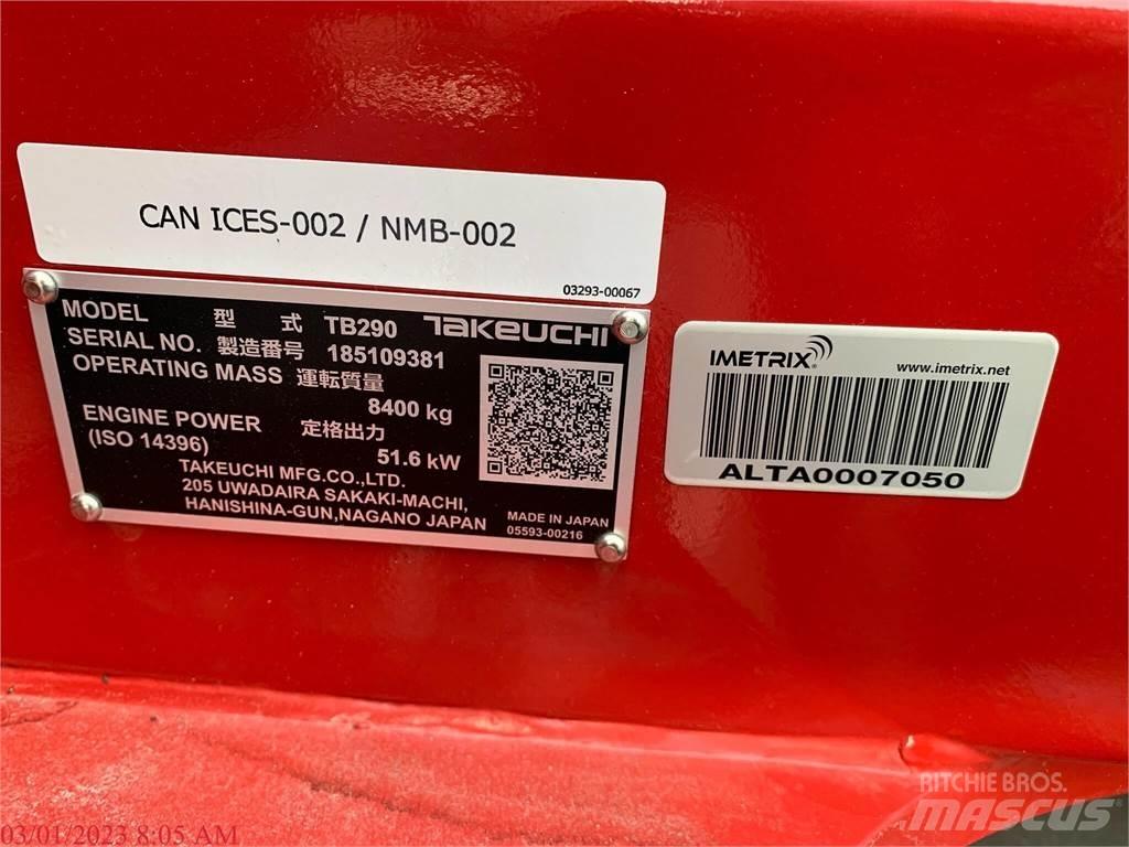Takeuchi TB290 Pásové rýpadlá