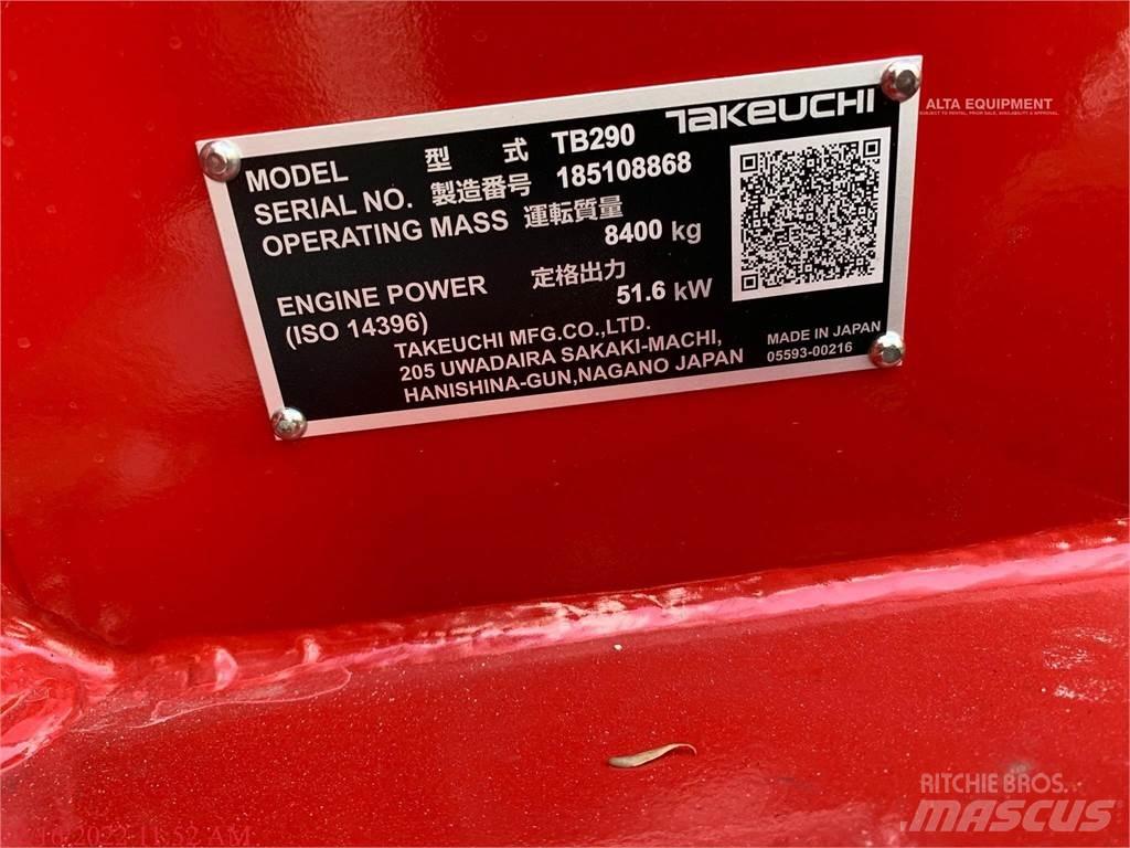 Takeuchi TB290 Pásové rýpadlá
