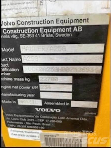 Volvo A25G Kĺbové nákladné autá