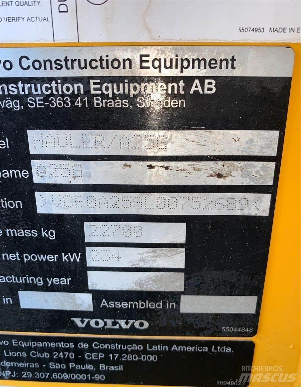 Volvo A25G Kĺbové nákladné autá