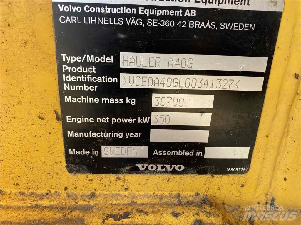 Volvo A40G Kĺbové nákladné autá