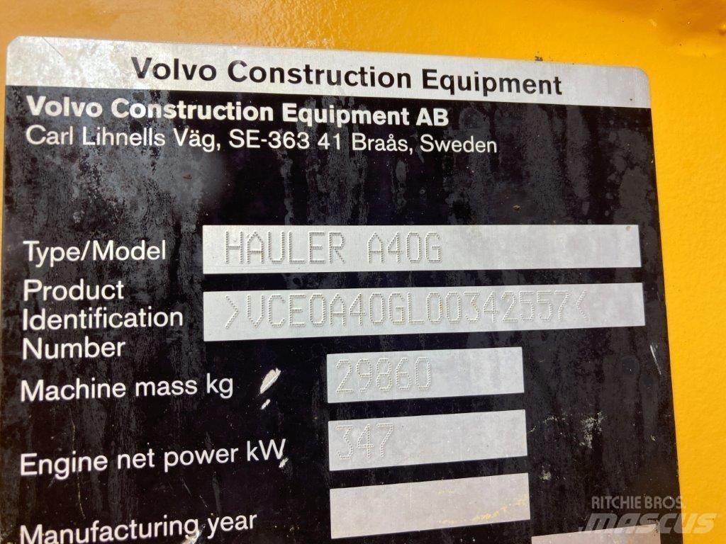 Volvo A40G Kĺbové nákladné autá