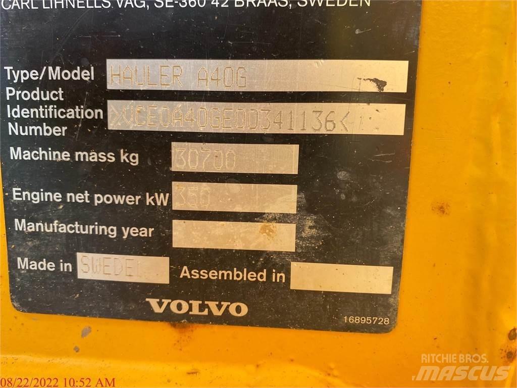 Volvo A40G Kĺbové nákladné autá