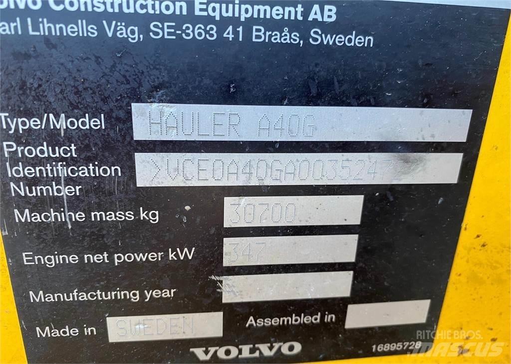Volvo A40G Kĺbové nákladné autá