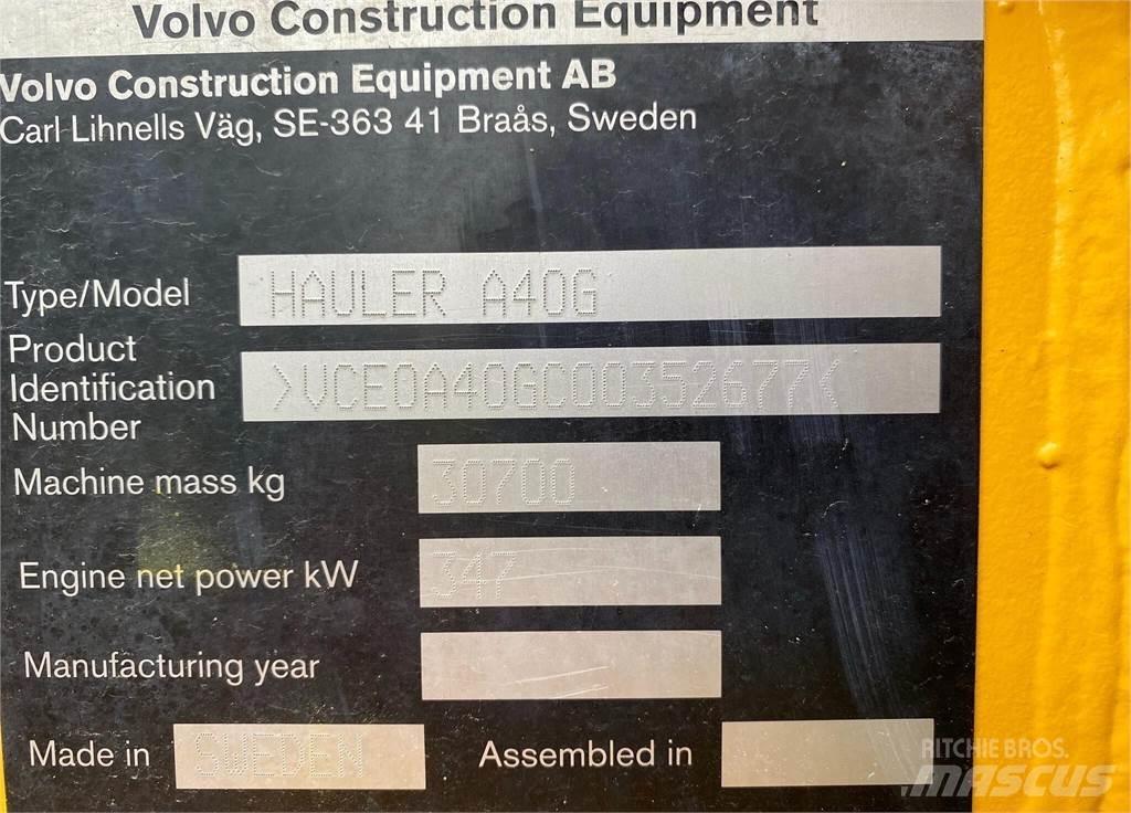 Volvo A40G Kĺbové nákladné autá