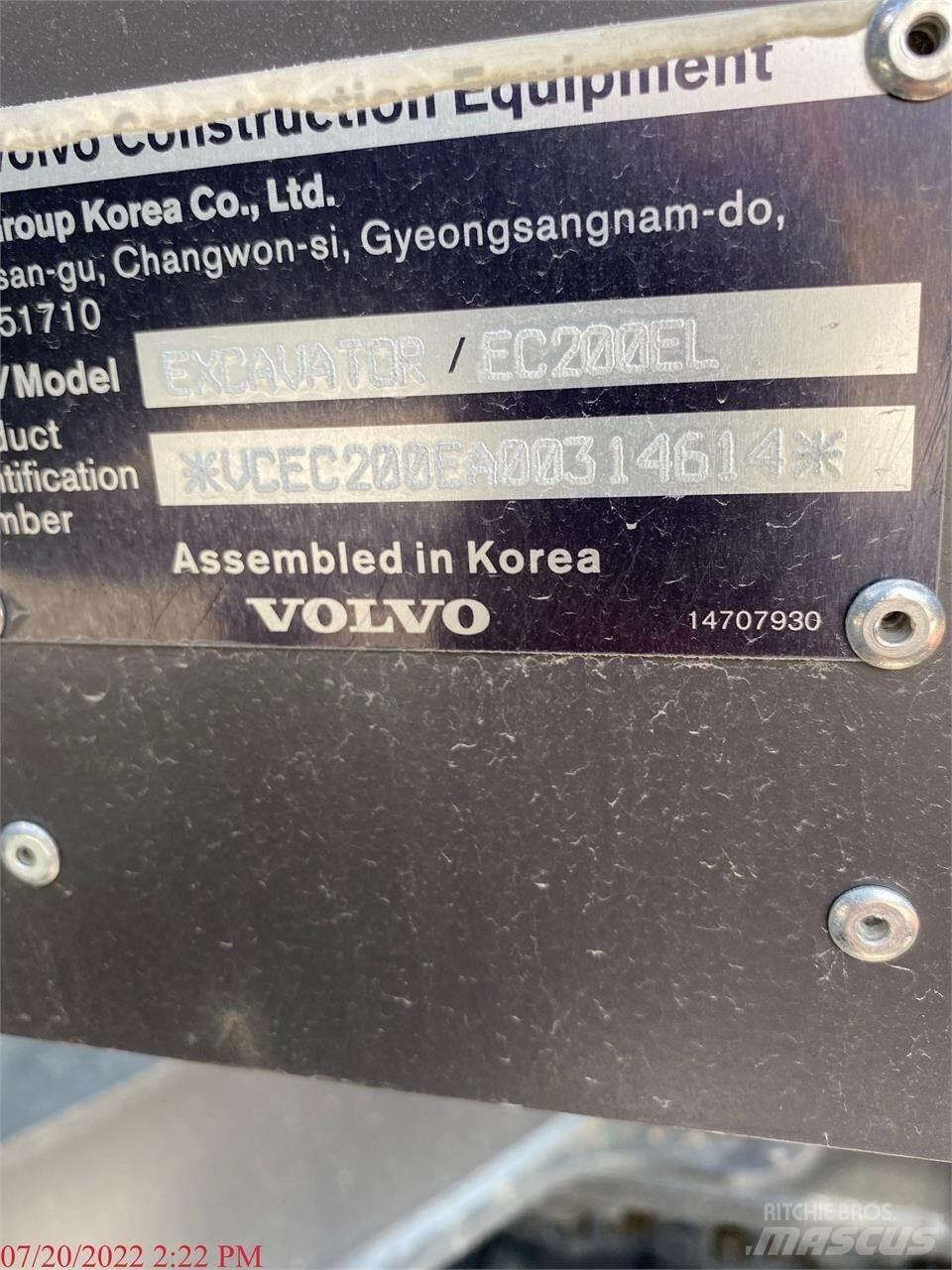 Volvo EC200EL Pásové rýpadlá