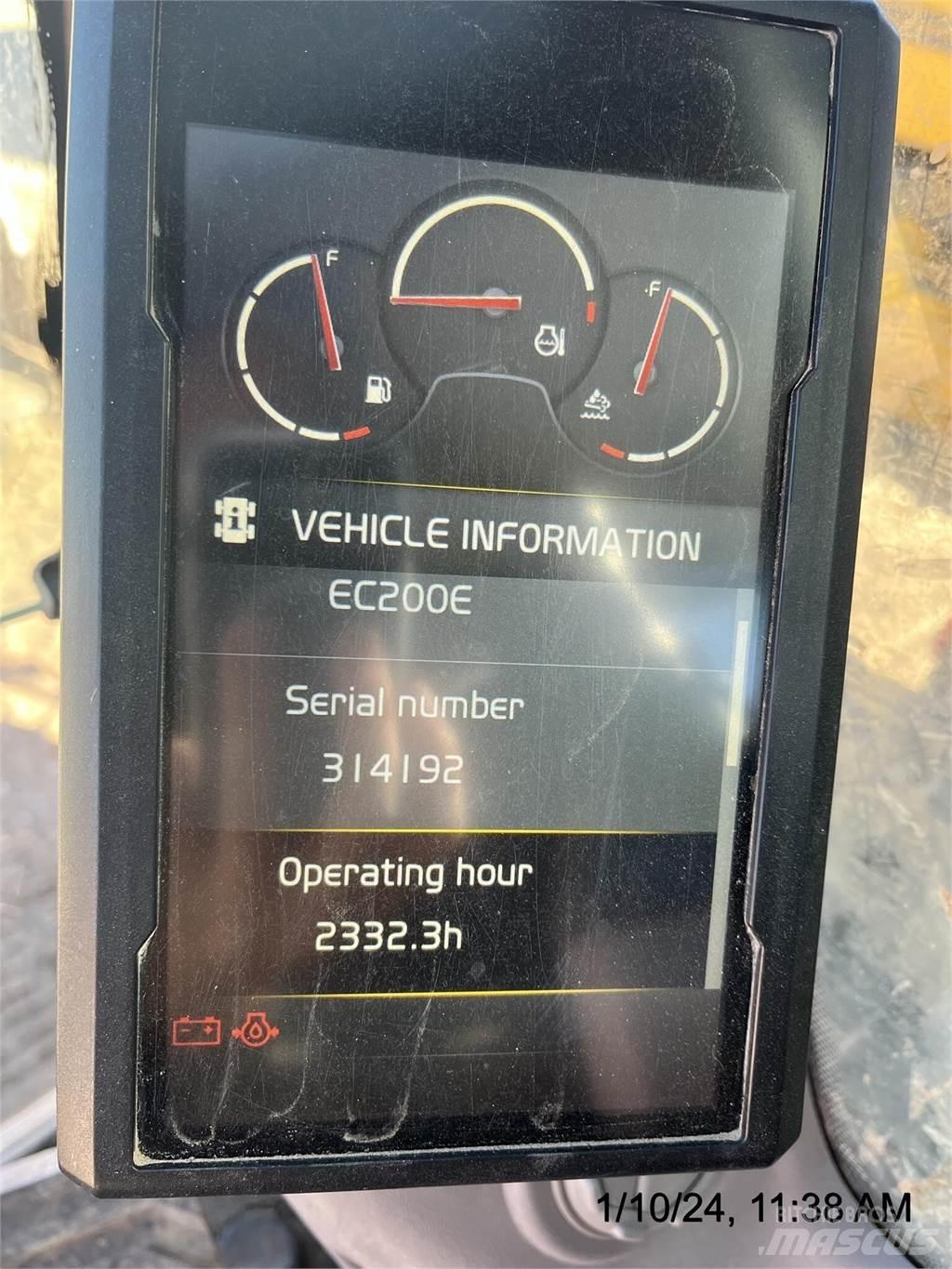 Volvo EC200EL Pásové rýpadlá