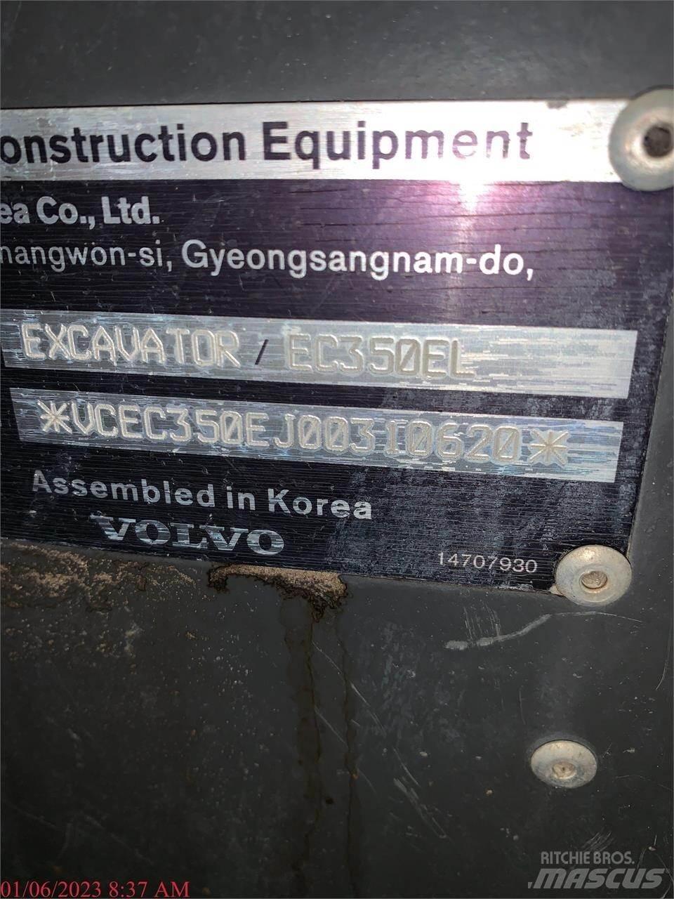 Volvo EC350EL Pásové rýpadlá