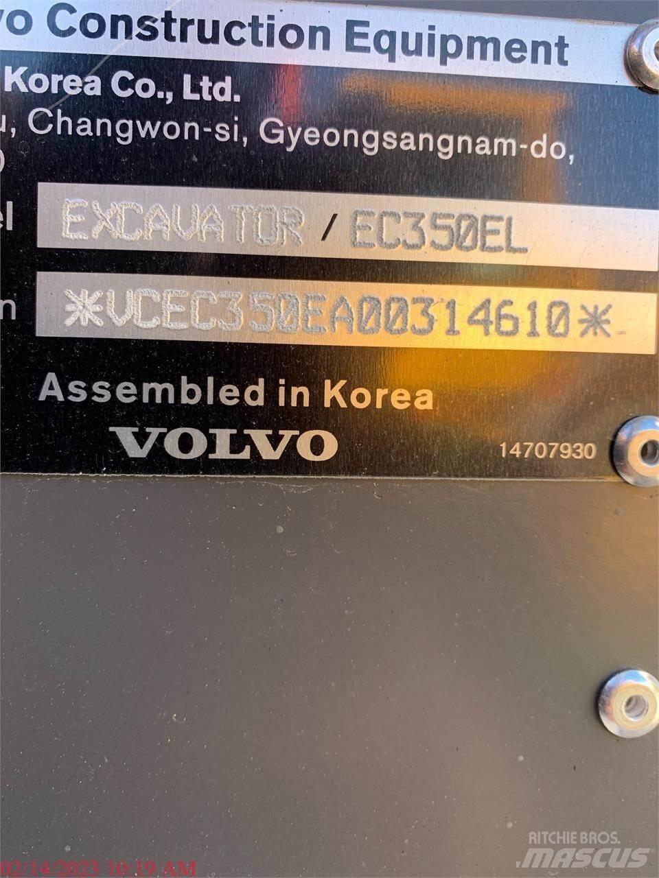 Volvo EC350EL Pásové rýpadlá