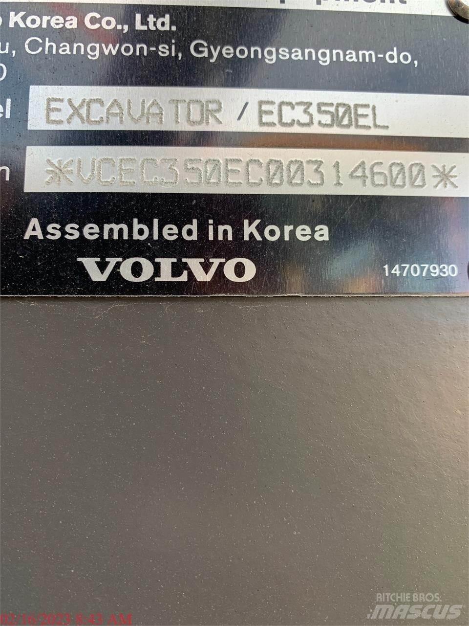 Volvo EC350EL Pásové rýpadlá