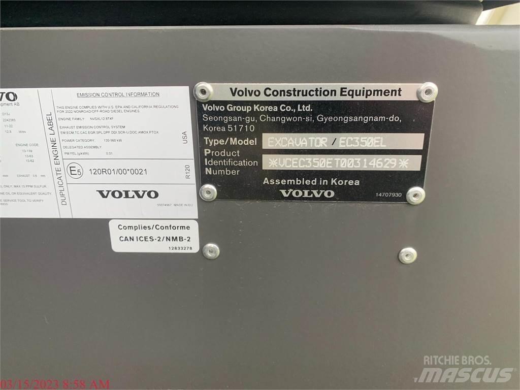 Volvo EC350EL Pásové rýpadlá