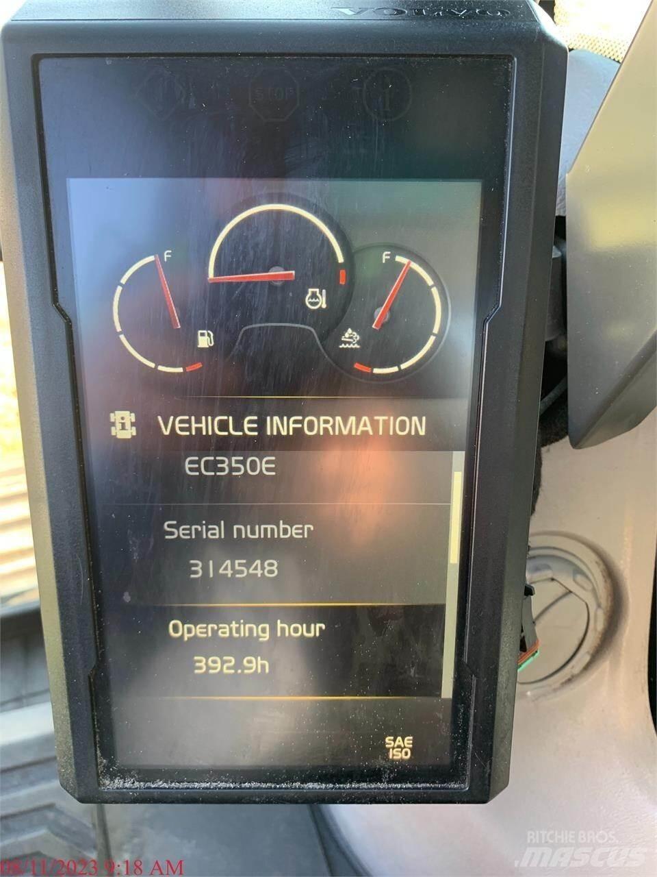 Volvo EC350EL Pásové rýpadlá