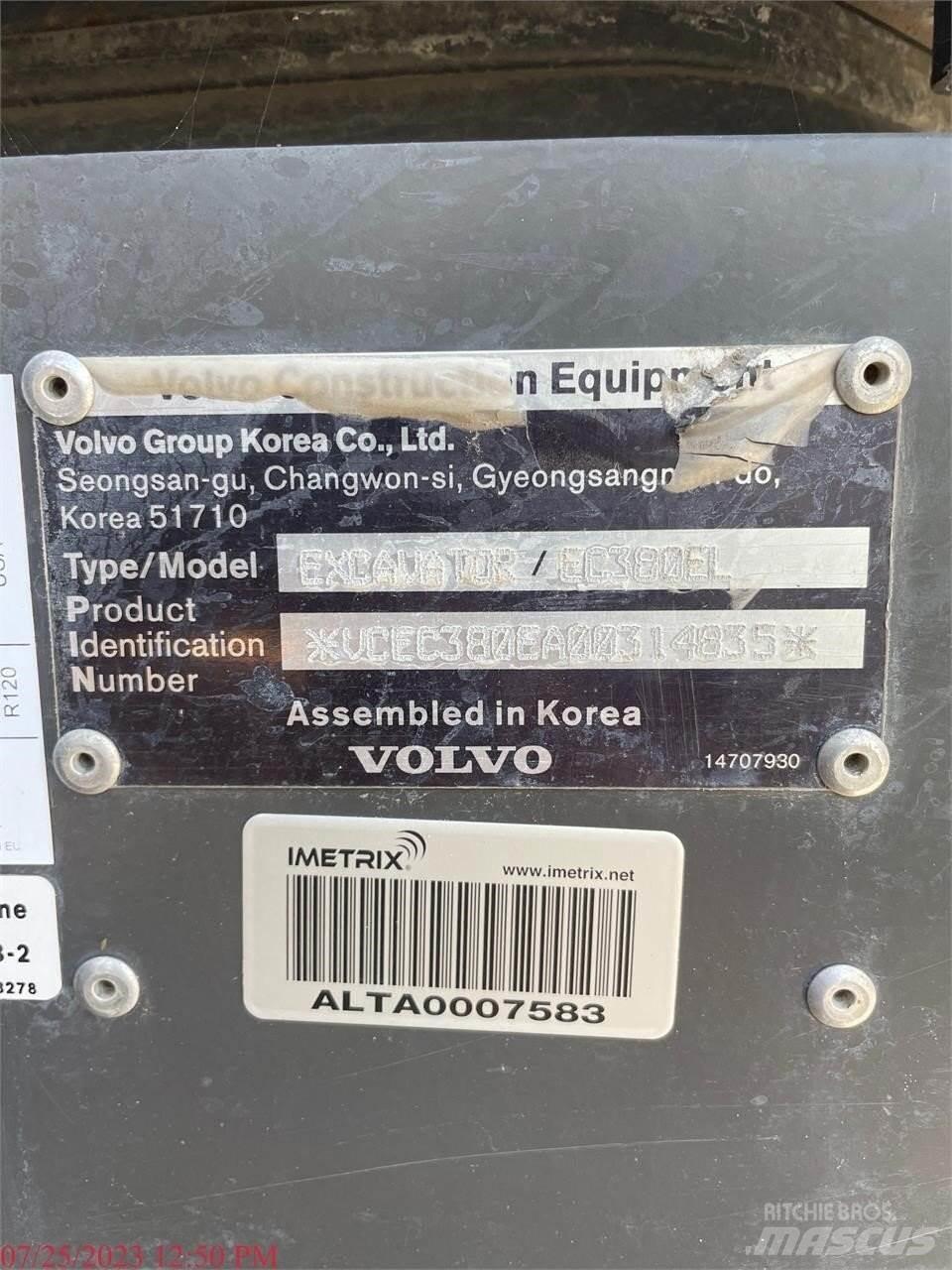 Volvo EC380EL Pásové rýpadlá