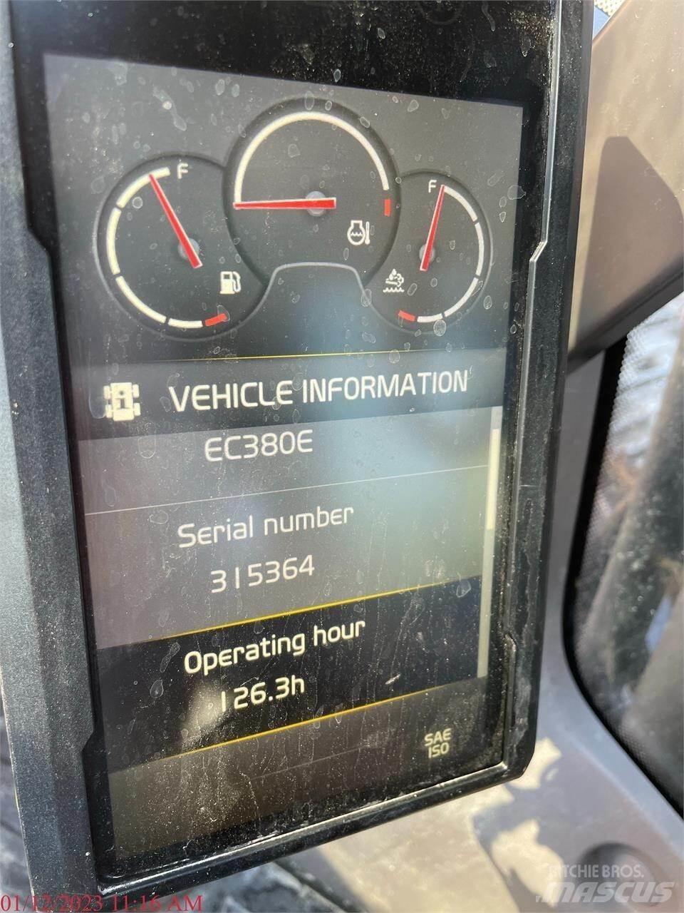 Volvo EC380EL Pásové rýpadlá