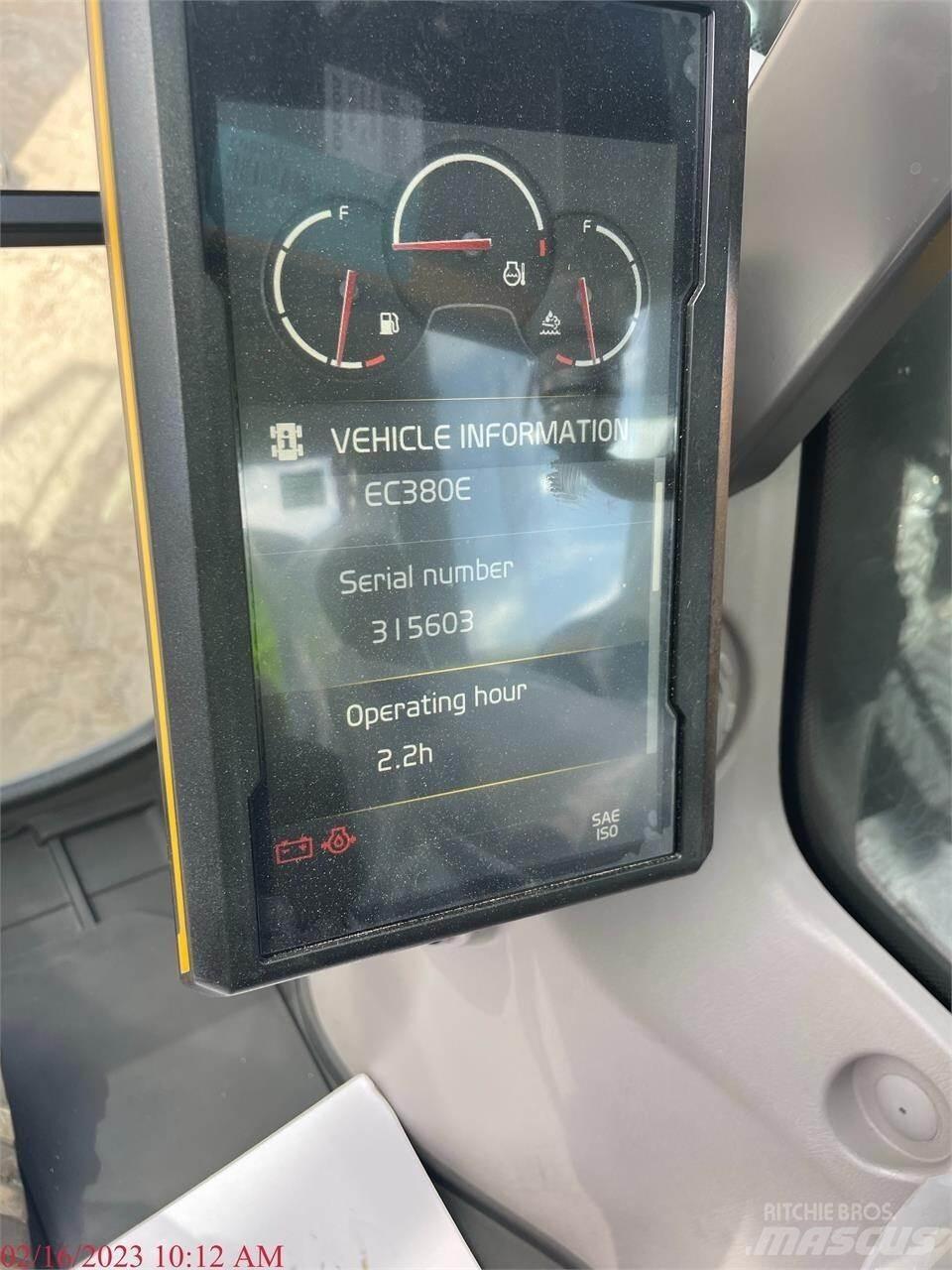 Volvo EC380EL Pásové rýpadlá