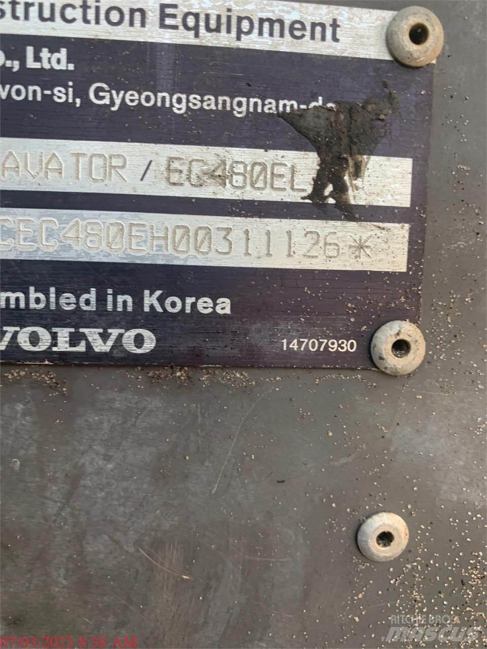 Volvo EC480EL Pásové rýpadlá