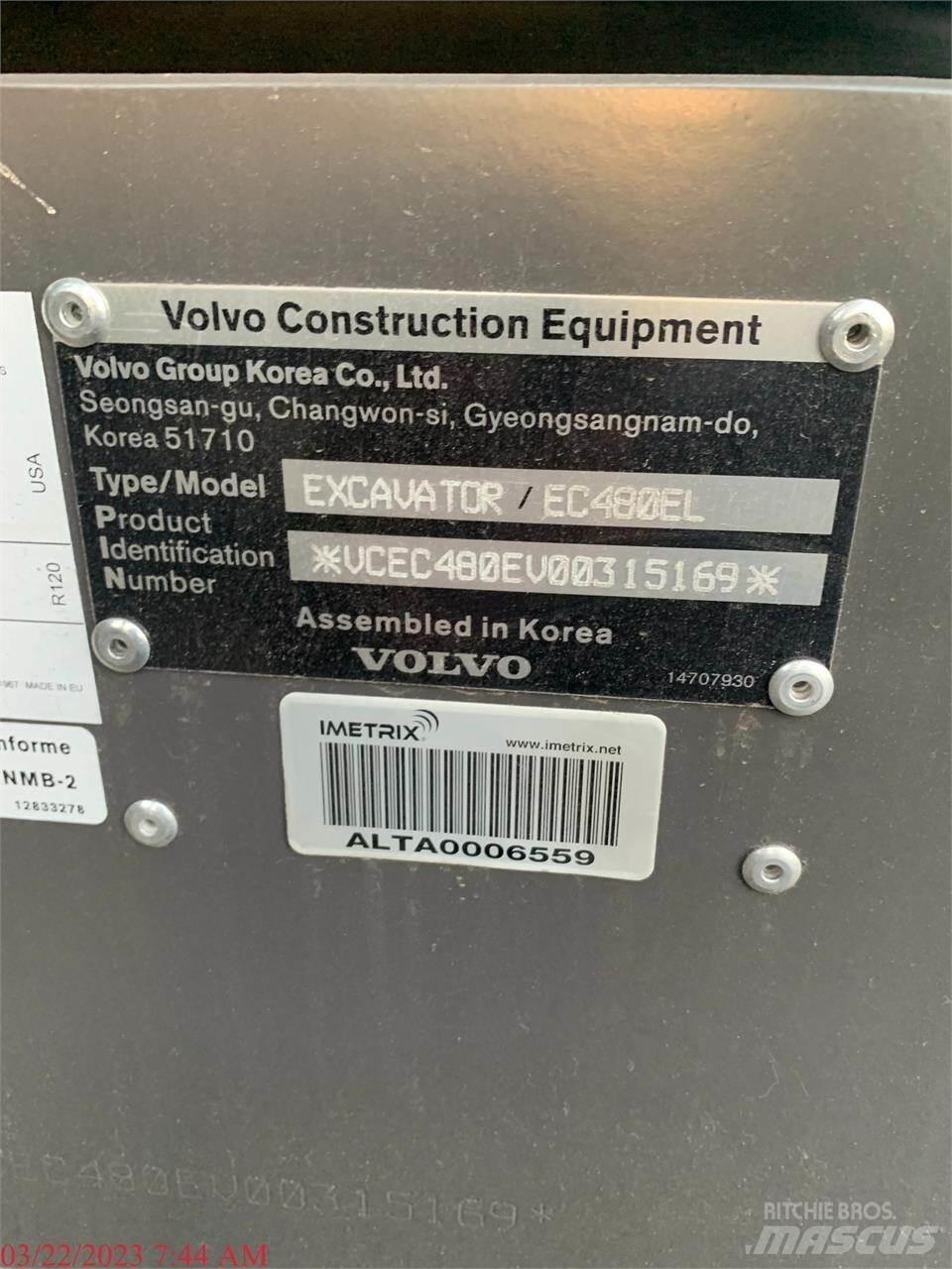 Volvo EC480EL Pásové rýpadlá