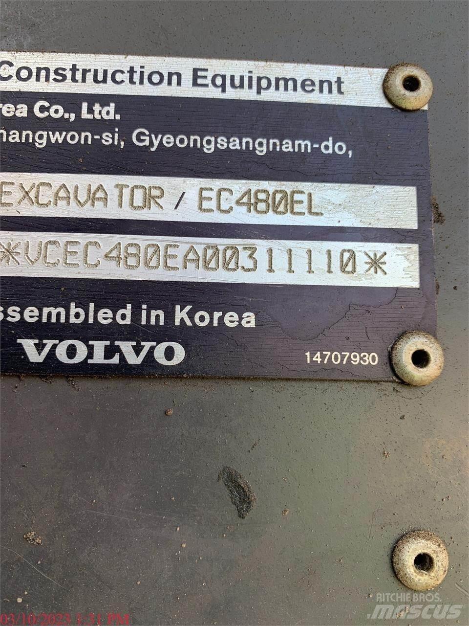 Volvo EC480EL Pásové rýpadlá