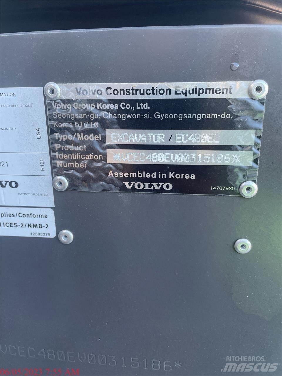 Volvo EC480EL Pásové rýpadlá