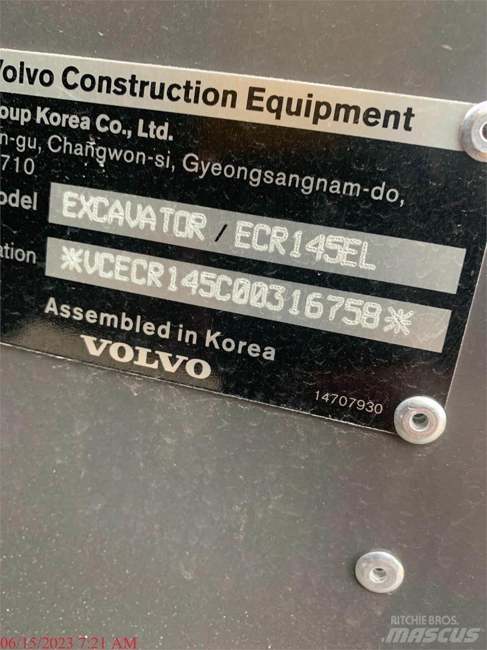 Volvo ECR145EL Pásové rýpadlá