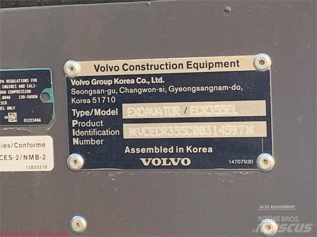 Volvo ECR355EL Pásové rýpadlá