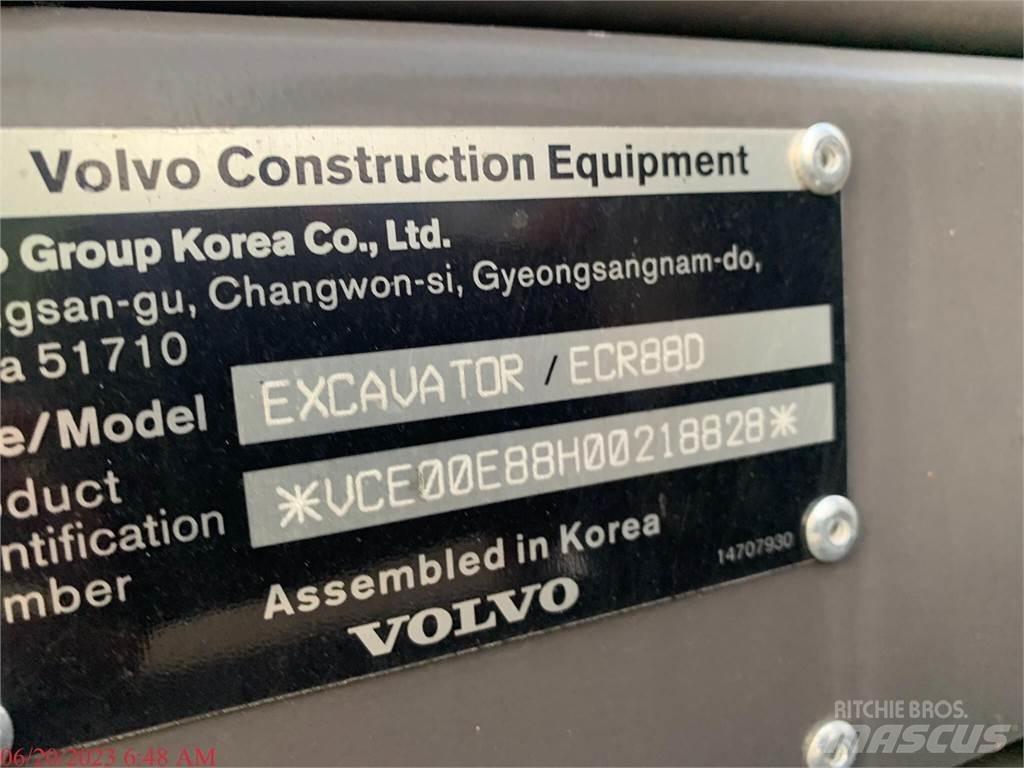 Volvo ECR88D Pásové rýpadlá