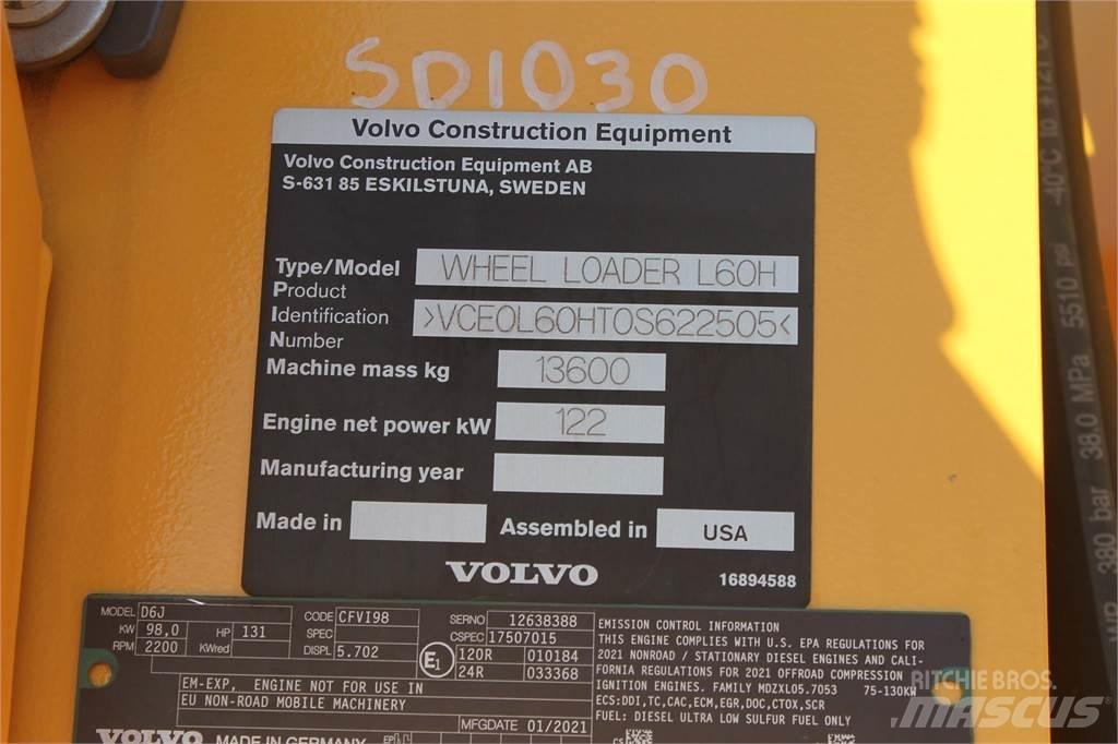 Volvo L60H Kolesové nakladače