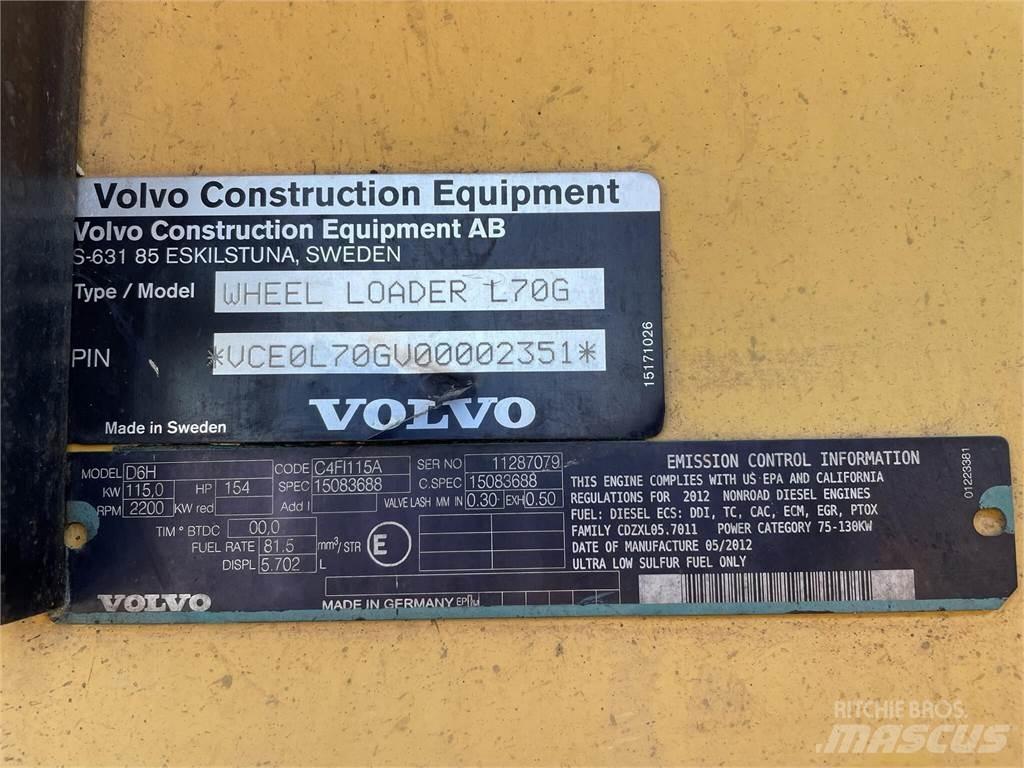 Volvo L70G Kolesové nakladače