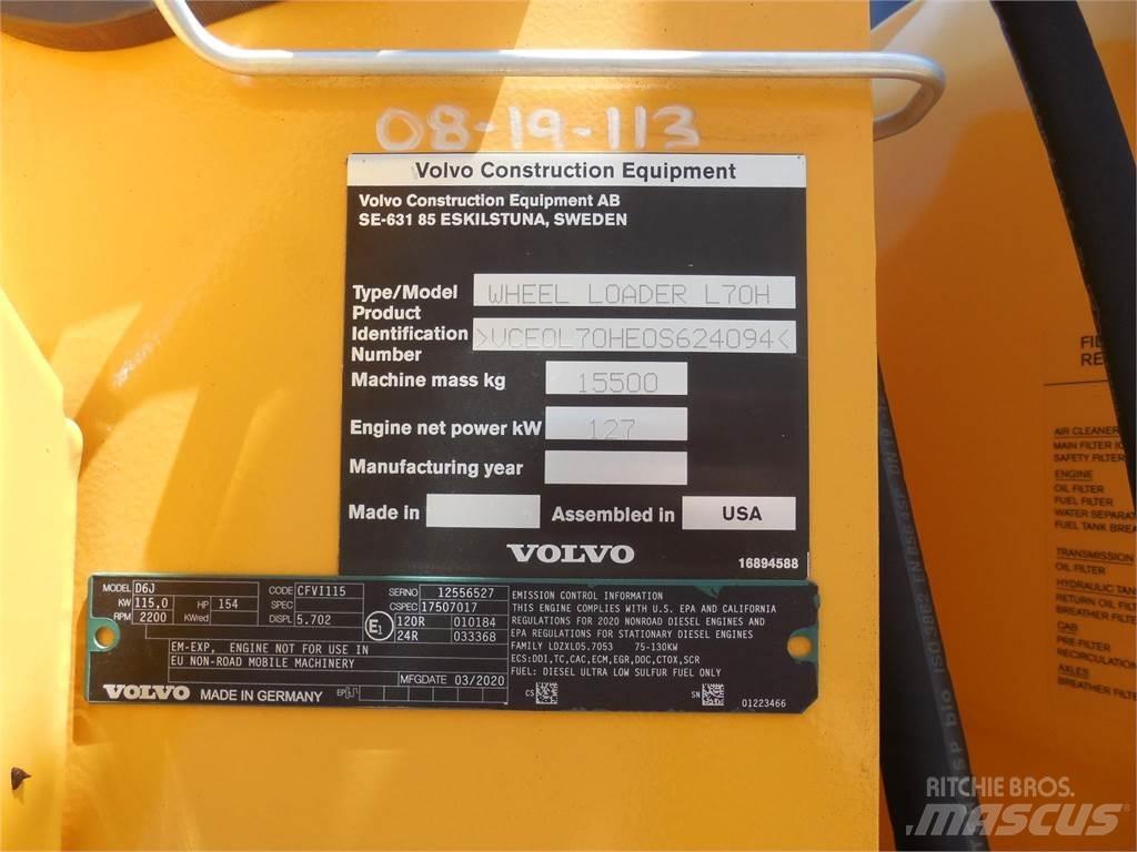 Volvo L70H Kolesové nakladače