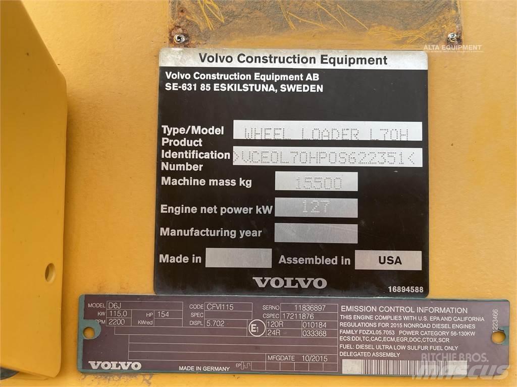 Volvo L70H Kolesové nakladače