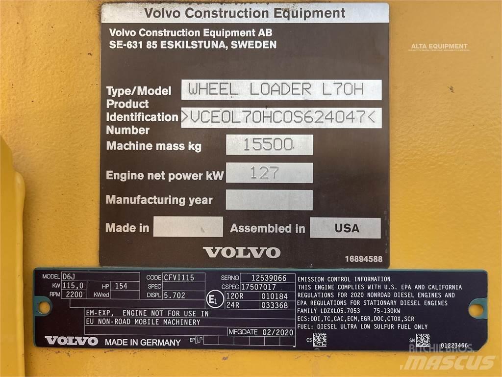 Volvo L70H Kolesové nakladače