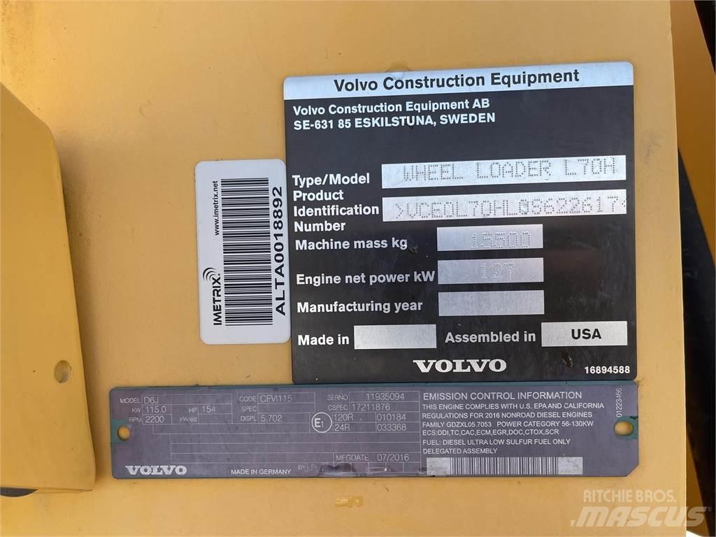 Volvo L70H Kolesové nakladače