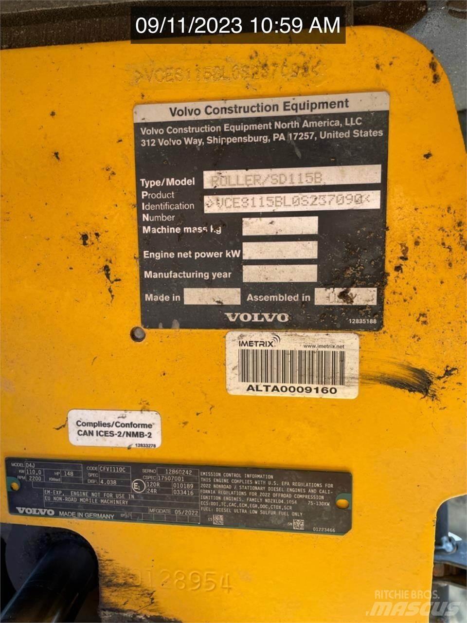 Volvo SD115B Tandemové valce