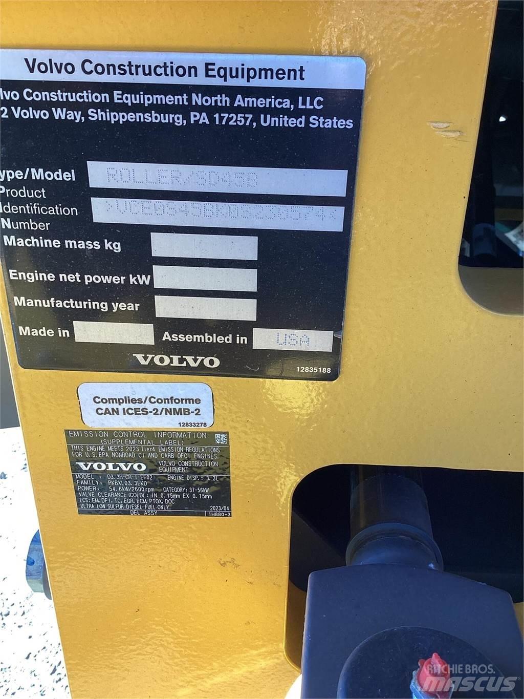 Volvo SD45B Tandemové valce