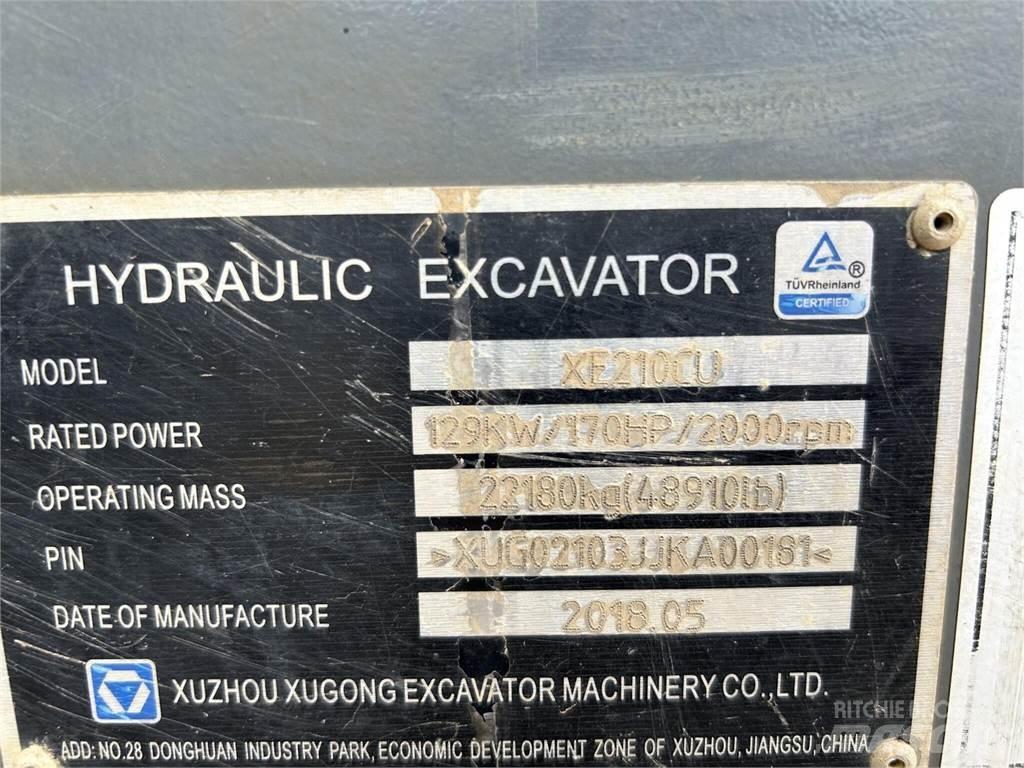 XCMG XE210CU Pásové rýpadlá