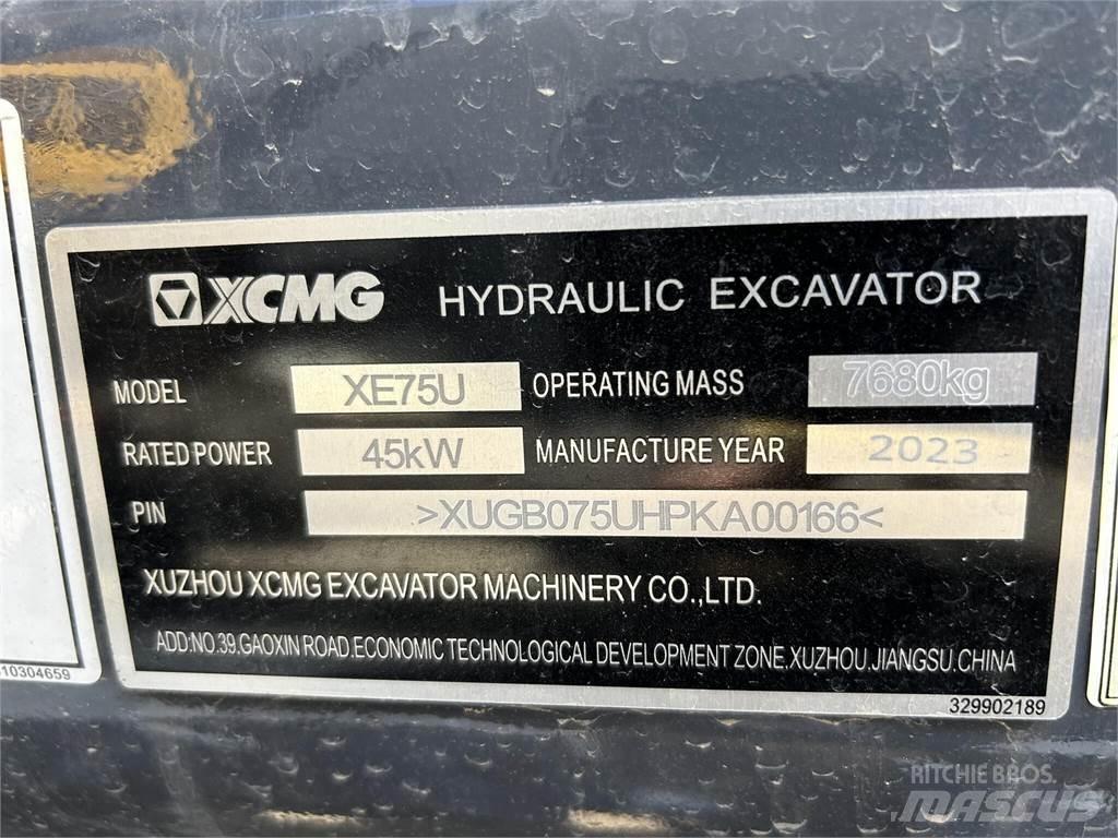XCMG XE75U Pásové rýpadlá