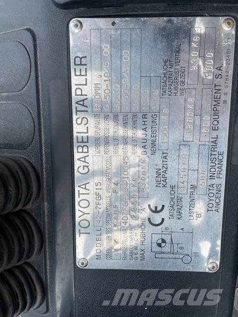 Toyota 42-7FGF15 LPG vozíky