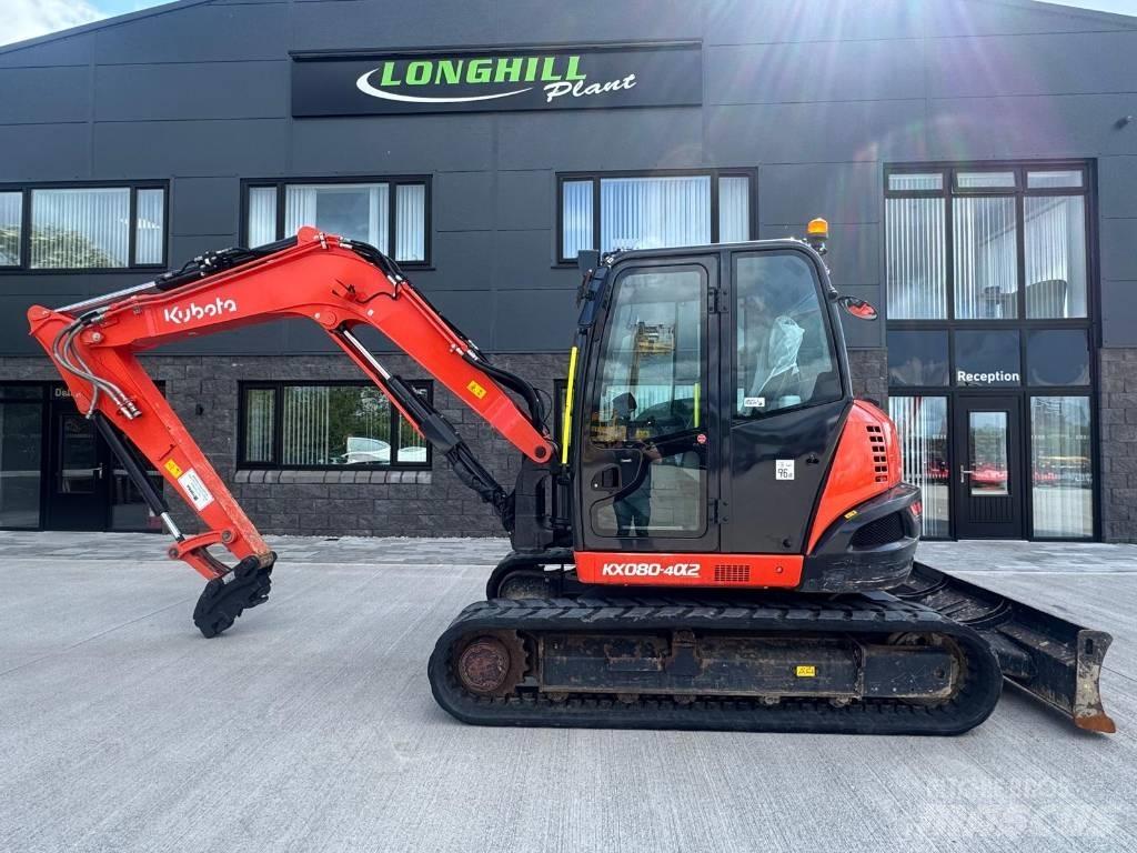Kubota KX 080-4 Midi rýpadlá 7 t - 12 t