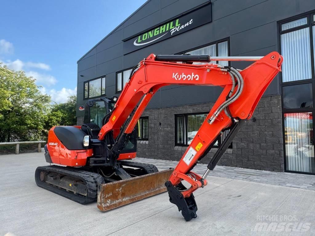 Kubota KX 080-4 Midi rýpadlá 7 t - 12 t